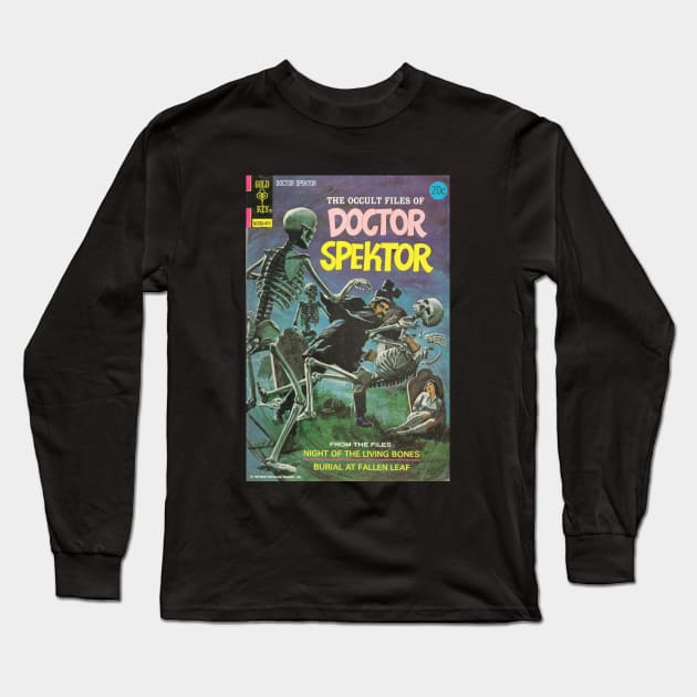 Gold Key Doctor Spektor Comic Book Cover Long Sleeve T-Shirt by Creative Bedouin